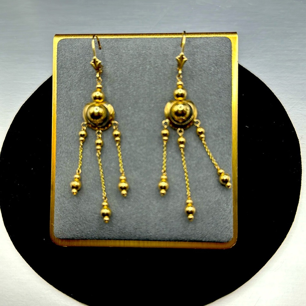 Yellow gold Chandelier Earrings